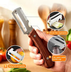 3-in-1 Peeler – Kitchen Tool with Bottle Opener & Onion Slicer